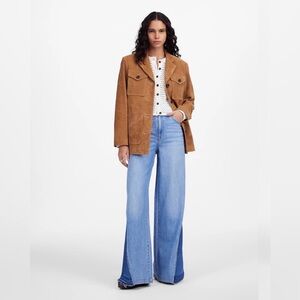 MADEWELL Wide-Sweep Jeans in Parson Wash: Airy Denim Edition